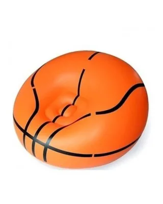 Customized PVC Inflatable Lazy Basketball Sofa Cartoon Toy for Kids & Adults Indoor Relaxing