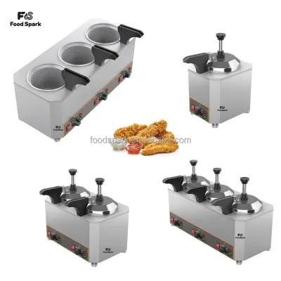 Commercial Chocolate Heater Sauce Warmer Electric Stainless Steel Fruit Jam Heat Preservation Cheese Warming Machine