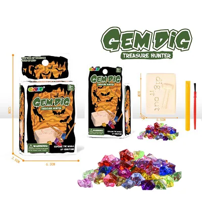 2025 DIY Dinosaur Fossil Excavation Kit Educational Toy Archeology Digging Mini Kit Sets 9067E Ebeyro Gypsum & PP