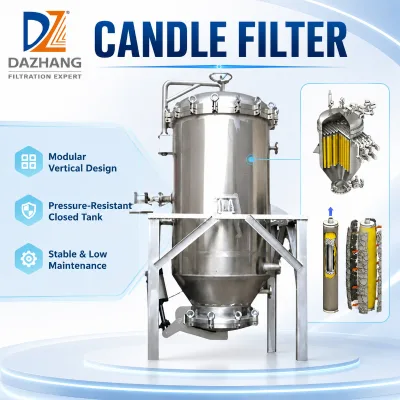 Vertical Pressure Candle Filter for Chemical Industry Filtration