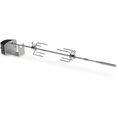 Heavy-Duty Stainless Steel Grill Rotisserie Kit Electric Motor Rotisserie Accessories