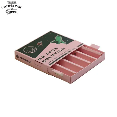 Professional Design Eco-Friendly Sliding Drawer Box Rolling Paper Smoking Box Custom Child Proof Pre Roll Packaging Boxes