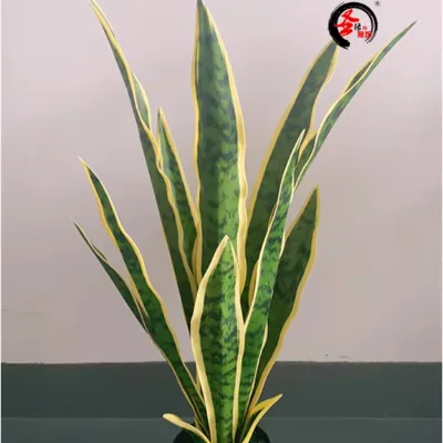 Realistic Artificial Snake Plant Floor Potted Plant,  Sansevieria for Hotel Shop Window Landscape Decoration