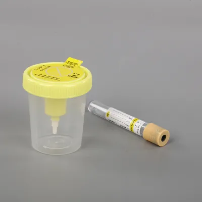 Medical Disposable Sterile 30ml 40ml 60ml 120ml Sample Vacuum Urine Container With Needle