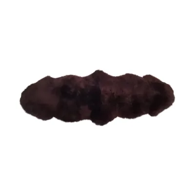 Sample Support 2P Long Hair Genuine Sheepskin Rug Double Splicing Style Big Size Warm Fur Rug High Pile Sheepskin Rug Carpet
