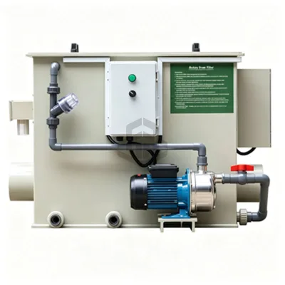 Stainless Steel Water Circulation Pump Rotary Drum Filter Stable Water Flow for Large Volume Fish Ponds