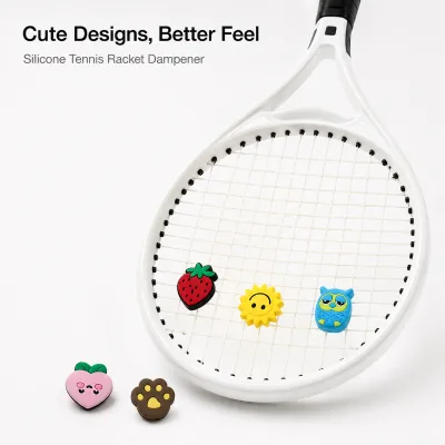 High Quality Tennis Dampener Soft Silicone Shock Absorber Vibration Reduction Custom Logo Tennis Racket Accessories
