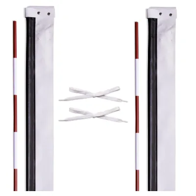Red and White Antennae Set for Volleyball Referees Training Equipment for Volleyball Antenna Usage