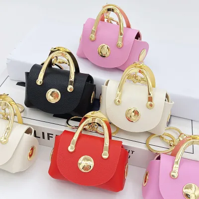 Mini High-End Portable Headphone Case Keychain Pendant Earphone Bag for Sweater Chain