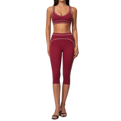 Anti-shock, Uplifting, High-waisted, Tummy-controlling, Buttock-lifting Brushed Yoga Wear