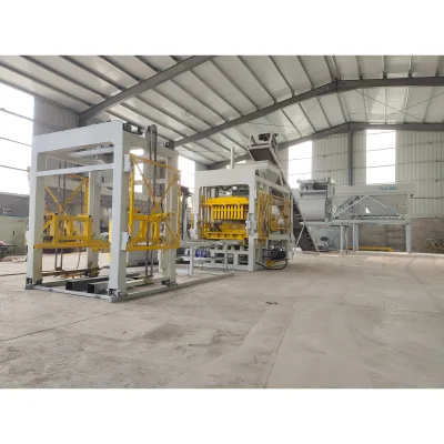 QT4-15 Full Automatic Small Budget Block Stone Making Machine in Africa and South America with Additional Spare Parts and Molds