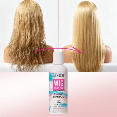 SEVICH 2-In-1 Wig Shampoo Cleansing Conditioning Keratin Coconut Oil Gentle Clean 100ml Shampoo for Synthetic Hair Lace Wigs