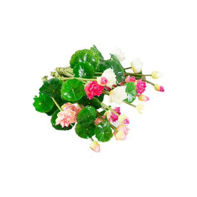 Wowei Artificial Lotus Silk Plastic Flowers Water Lily Plants for Fish Tank Decoration Home Garden Wedding Decor