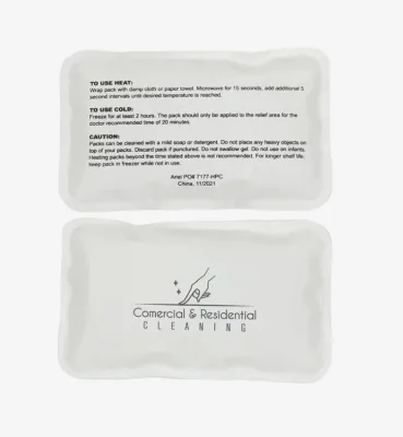 Custom Rectangle Nylon Covered Hot Cold Therapy Gel Ice Packs for Injury Relief With Custom Logo