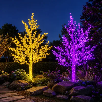 Premium Outdoor Decorative LED Light Tree for Hotel Resort Villa Courtyard and Landscape Lighting Projects