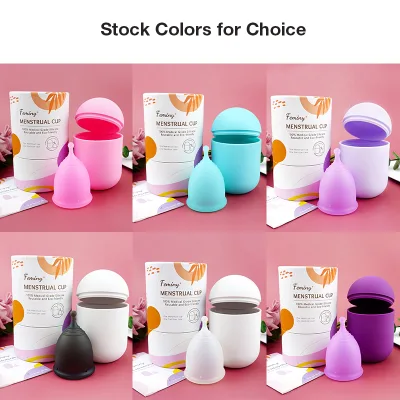 Wholesale Customizable Travel Kit Reusable Leakproof Eco-Friendly Period Cup Sterilizer Box Heavy Flow Medical Menstrual Cup
