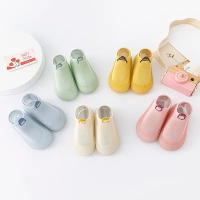 Baby TPR Soft Sole Casual Anti Slip Toddler Sock Shoes Non-skid Kids Casual Floor Shoes