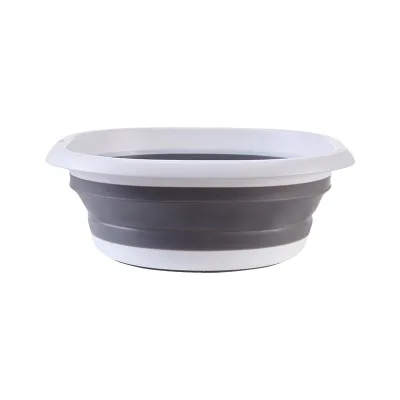 PP TPR Folding Plastic Washbasin Wash Car Basin Bathroom Bins Household Cleaning BUCKETS Plastic Tub High Quality Washing 2.7L