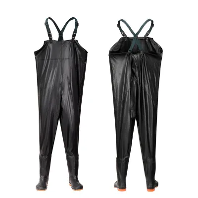 Factory Supplier Cheap PVC Chest Waders Thick Anti-seepage Fishing Waders Pants