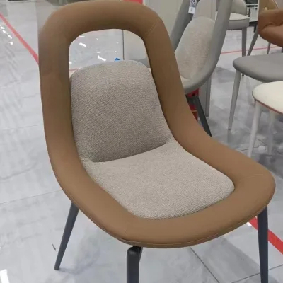 2024 Hot Sale Factory Direct Price and Good Quality Simple Design Dining Chair with Fabric/Velvet/PU Seat