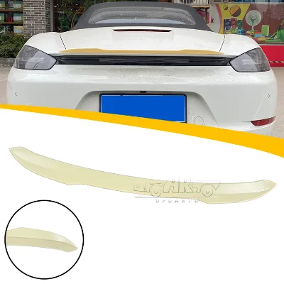 Car Spoilers ABS Plastic Carbon Fiber Wing Rear Spoiler for Porsche Wing 718 Boxster 982 2016 2017 2018 2019 2020 2021 2022 2023