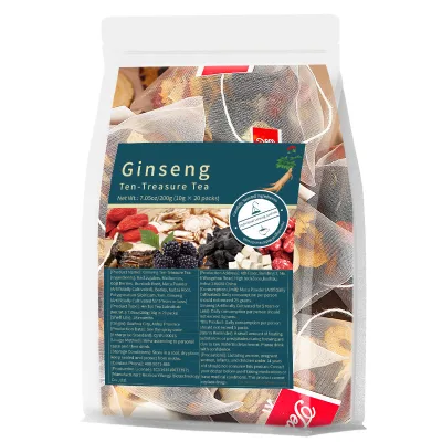 Hot Blended Five Treasure Ginseng Herbal Tea for Men Energy Strength Fertility Male Supplement Kidney Detox Teabag