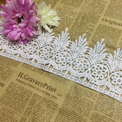 Garment Trims Wholesale Water Soluble Lace Chemical Colorful Cheap Trim Lace for Clothes