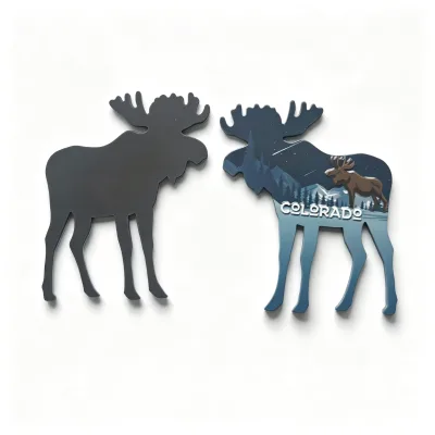 USA Colorado Moose Travel Souvenir Fridge Magnet