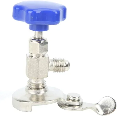 Universal Can Tap Valve Brass Fluorine Bottle Opener for All Refrigerant Bottle R22 R134A R410A Air Conditioning Tools
