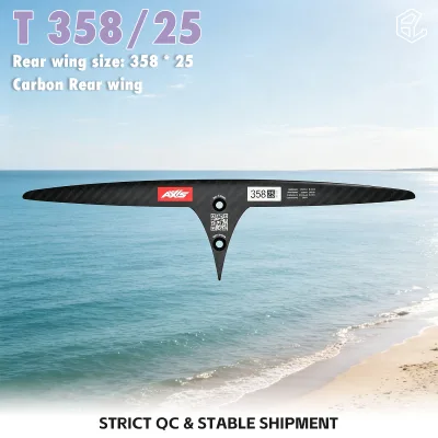 SKINNY 358/25 Carbon Foil Stabilizer Advanced Rear Wing Thin Section Hydrofoil Tail Component for Performance Riding