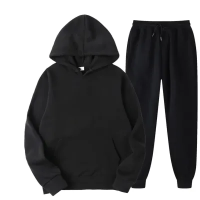 Custom Own logo Multi Colors Blank Hoodies Custom Printed Tracksuit Sweatshirts Oversize Men and Women Sweatpants and Hoodie Set