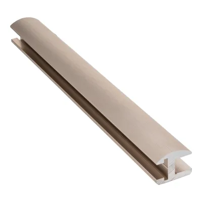 America Crl Standard Brushed Nickel Round/flat Profile Deluxe Shower Door Header Kit