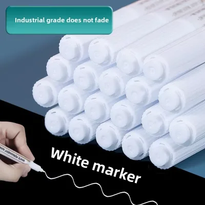 1mm Waterproof Permanent Marker Pens for Paper Round Toe Brush Tip Smooth Surface Single Color Artist Student Stationery