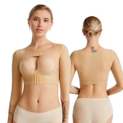 Three-Dimensional Elasticity Liposuction Garment Open Breast a Post Surgery Shapewear for Women