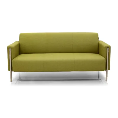 High Grade Leather and Metal Foot Sofa in Hotel