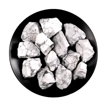 Wholesale Rough Stone Raw Gemstone Mineral Irregular Healing Natural Stone Crystals Howlite raw stones