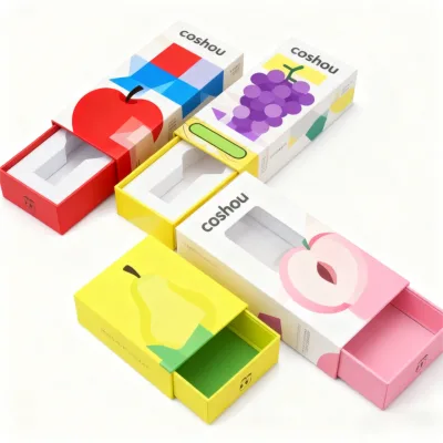 OEM/ODM Low MOQ Child Proof Empty Pen 0.5ml 1ml Cartridge Box Disposable Carts Paper Box Packaging with EVA