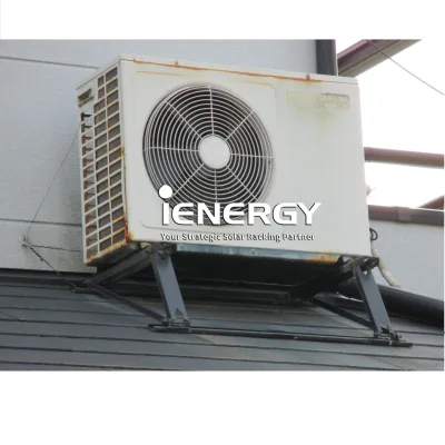 OEM Custom Steel Split Sloping Roof Air Conditioning Outdoor Unit Bracket with Anodized Surface