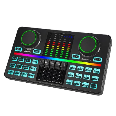 Factory Studio Sound Card Price Professional Audio, Video RGB Sound Card for Sound Equipment/Amplifiers/Speaker