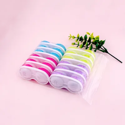 Cosmetic Contact Lenses Box Contact Lens Case for Eye Color Care Travel Kit Holder Container
