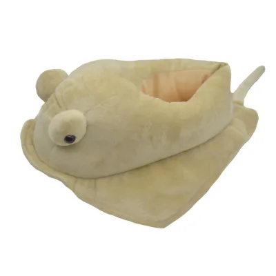 Women Women's Ladies Man Men Couple Adult Novelty 3D Stuffed Toy Monster Ray Fish Indoor Home Anti-slip Slippers Boots Booties