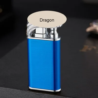 New Best Selling Classic Dragon Double Flame Lighter Dragon Custom logo Gas Croc Lighter Torch Lighter
