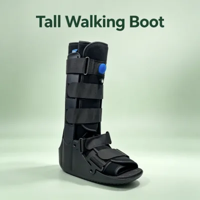 CE ISO Bladders EVA Cushion Insole Tall Air Walking Boots, for Stable Fracture Foot Post Surgery Recovery Treatment Walker Boot