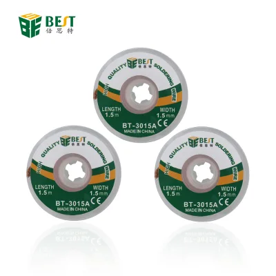 Desoldering Braid Solder Remover Sucker Flux Wick Soldering Cable Wire Repair Tool with Unique No-clean Flux FULI
