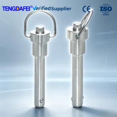 Stage Truss Detent Pin Ball Lock Quick Release Pin 304 Stainless Steel Push Button 5-25mm in Stock with Lanyard