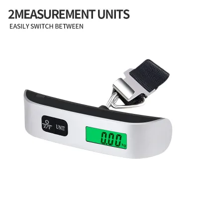 Factory-direct Sale Reinforced 50 Kg/10g High-precision Portable Electronic Luggage Scale Backlit Display Overload protection