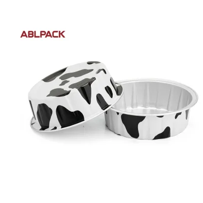 Premium Durable Smoothwall Aluminum Foil PET Egg Tart Mold Tray 60ml 2oz Eco-Friendly Food Grade Disposable Food Packaging