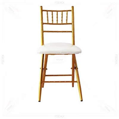 FSDKX High Quality Modern Wedding Ribs Shape  High Back Throne Dining Chair
