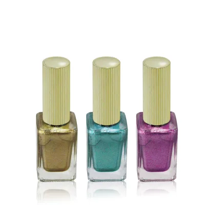 Long Lasting Oil-Based Metallic Glossy Nail Lacquer Factory Made Customizable Nail Polish