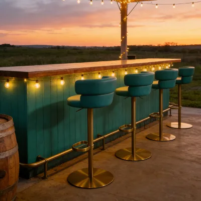 Custom Design and Material bar Stool Swivel Metal Stool High Table and bar Stools Nordic Style High Stools